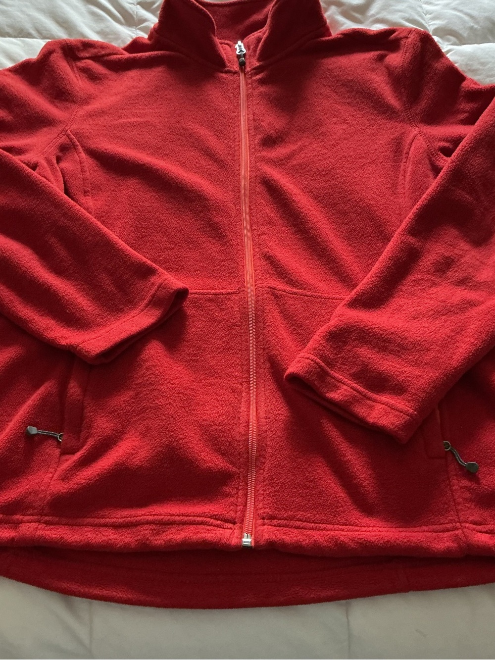 Red Fleece Jacket - Full-Zip Comfort